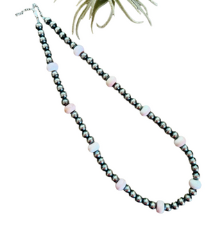 Sterling and Pink Necklace