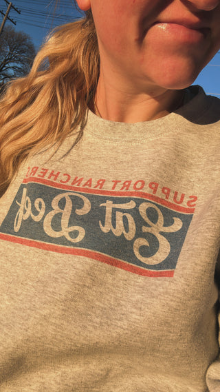 Support Ranchers Eat Beef Crewneck