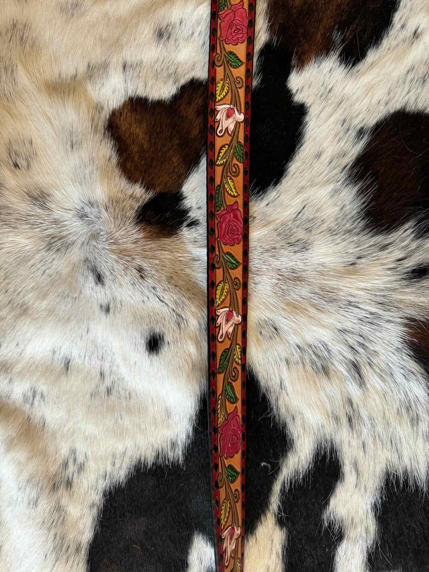 Floral Tooled Belt