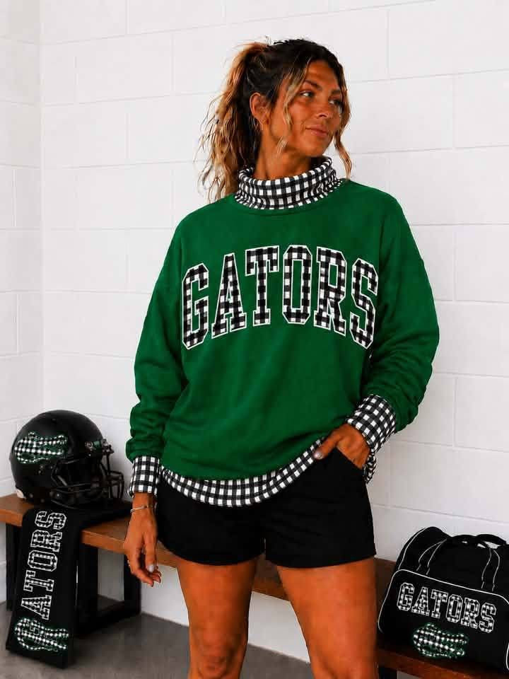Gators Gingham Crew