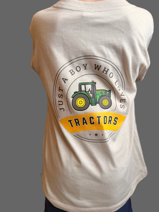 Just a Boy Tractpr Tee