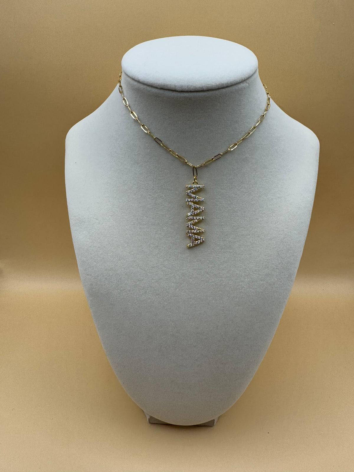 Mama Drop Pendant Necklace
