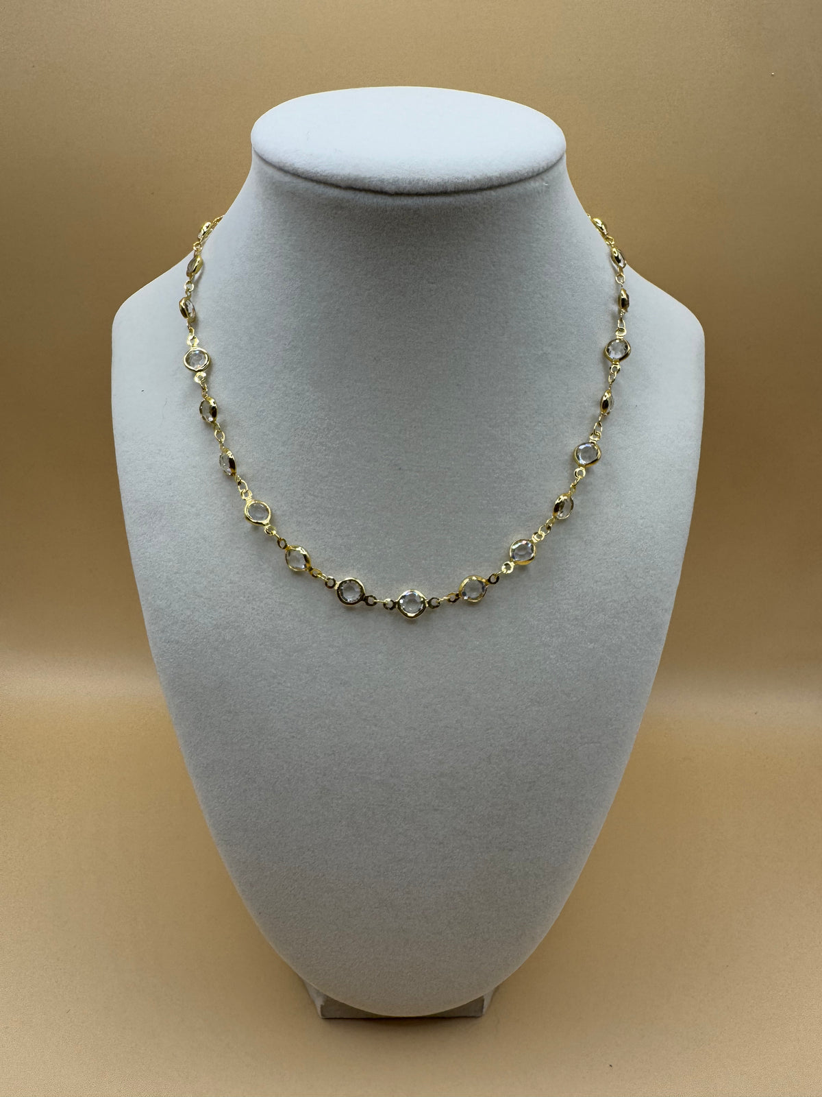 Jeweled Chain Sparkle Necklace