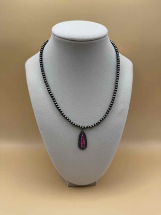 Teardrop Navajo Bead Choker Necklace