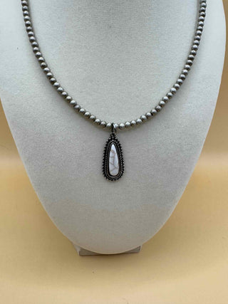 Teardrop Navajo Bead Choker Necklace