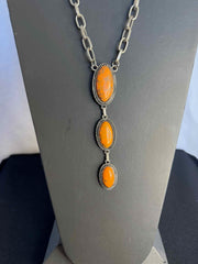 3 Stone Pendant Necklace
