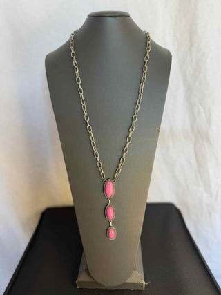 3 Stone Pendant Necklace
