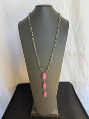 3 Stone Pendant Necklace