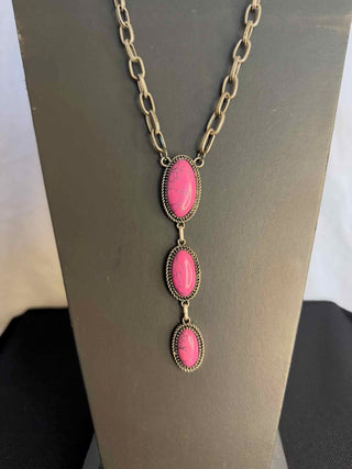3 Stone Pendant Necklace
