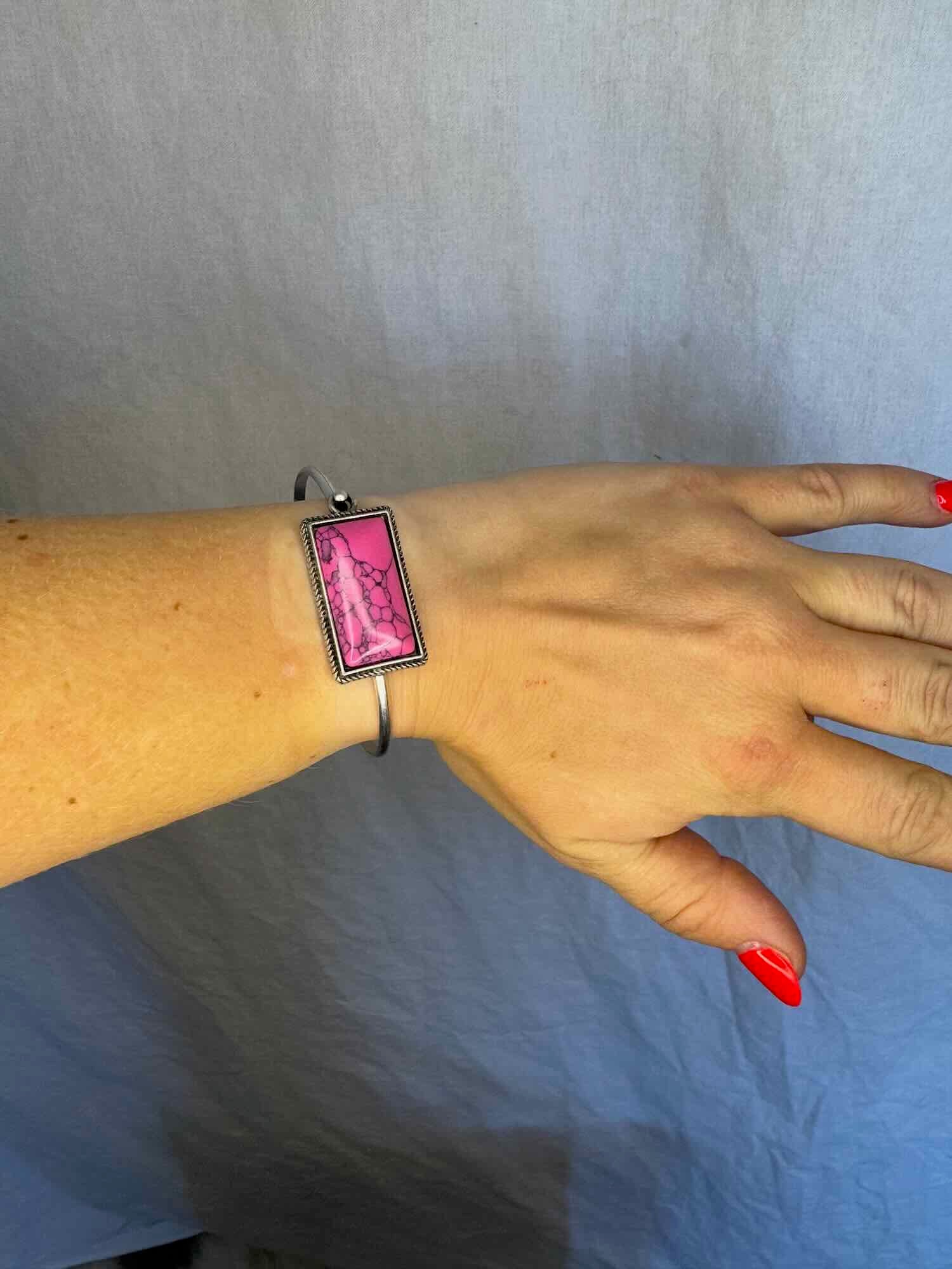 Stone Rectangle Bracelet