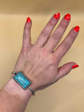 Stone Rectangle Bracelet