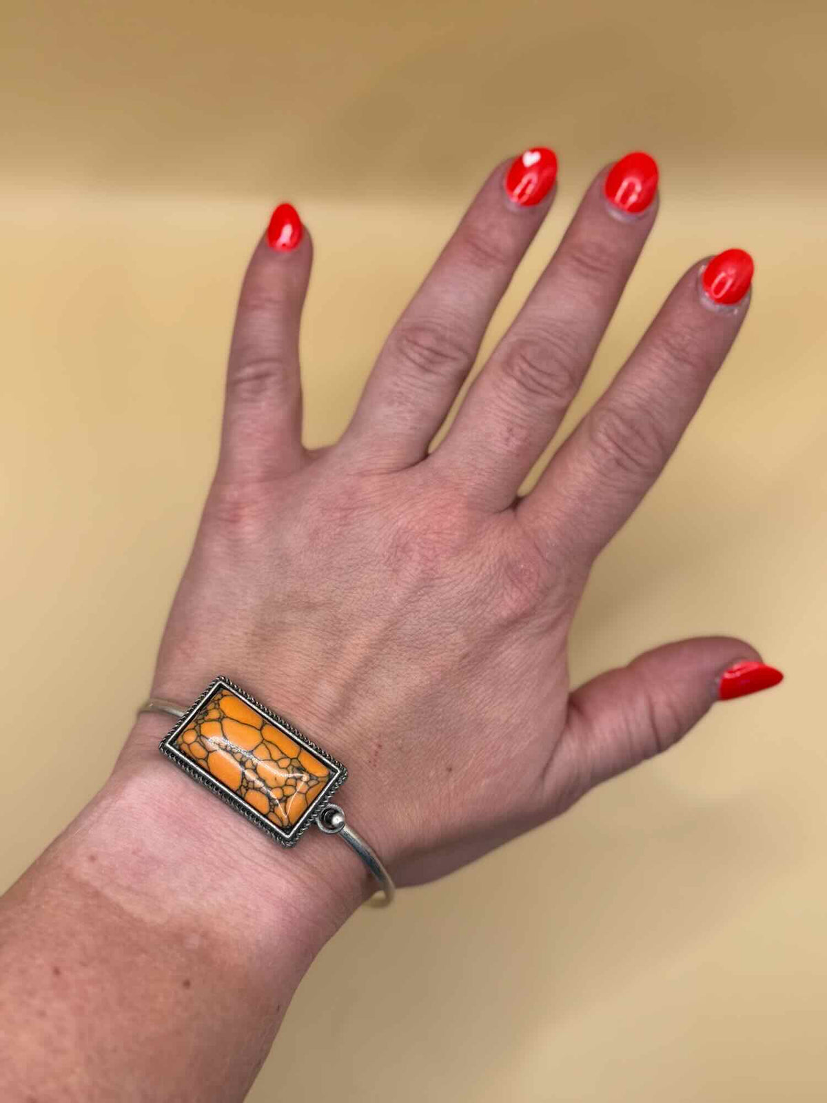 Stone Rectangle Bracelet