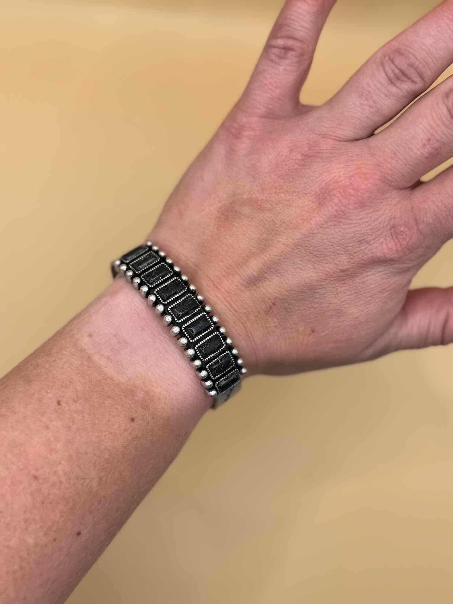 Stone Cuff Bracelet