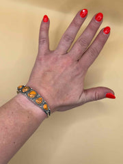 Orange Cuff Bracelet