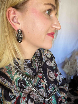 Western Metal Hoop Earrings