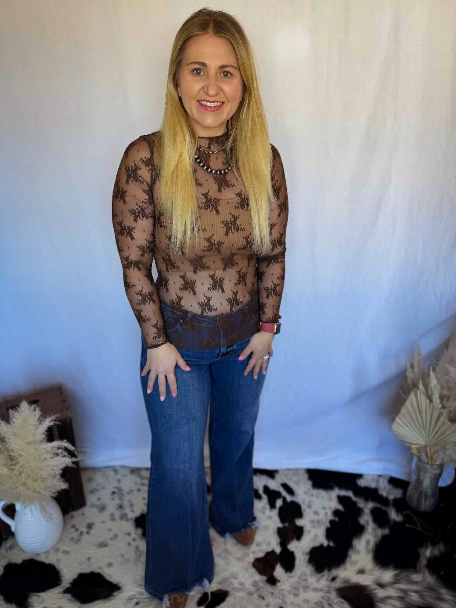 Floral Sheer Top