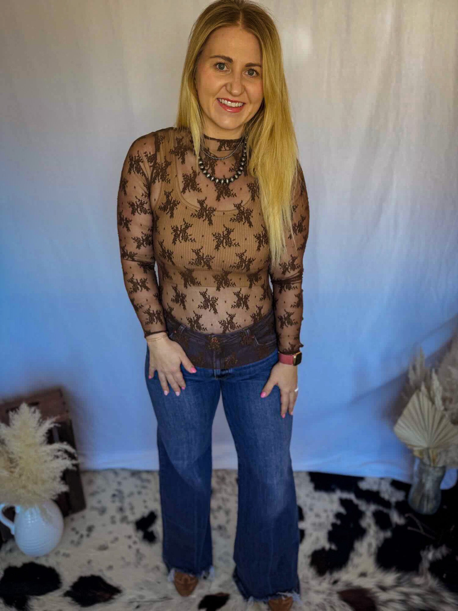 Floral Sheer Top