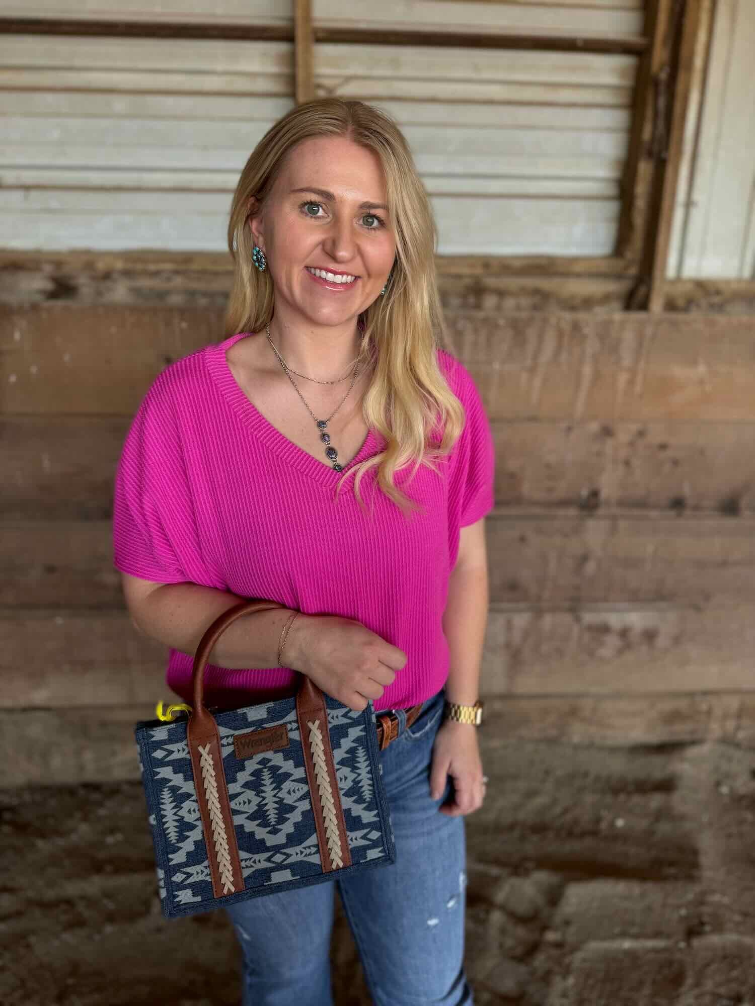 Wrangler Southwestern Canvas Tote