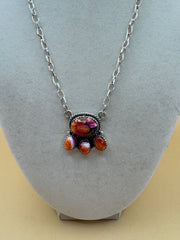 Pink Dhalia Necklace