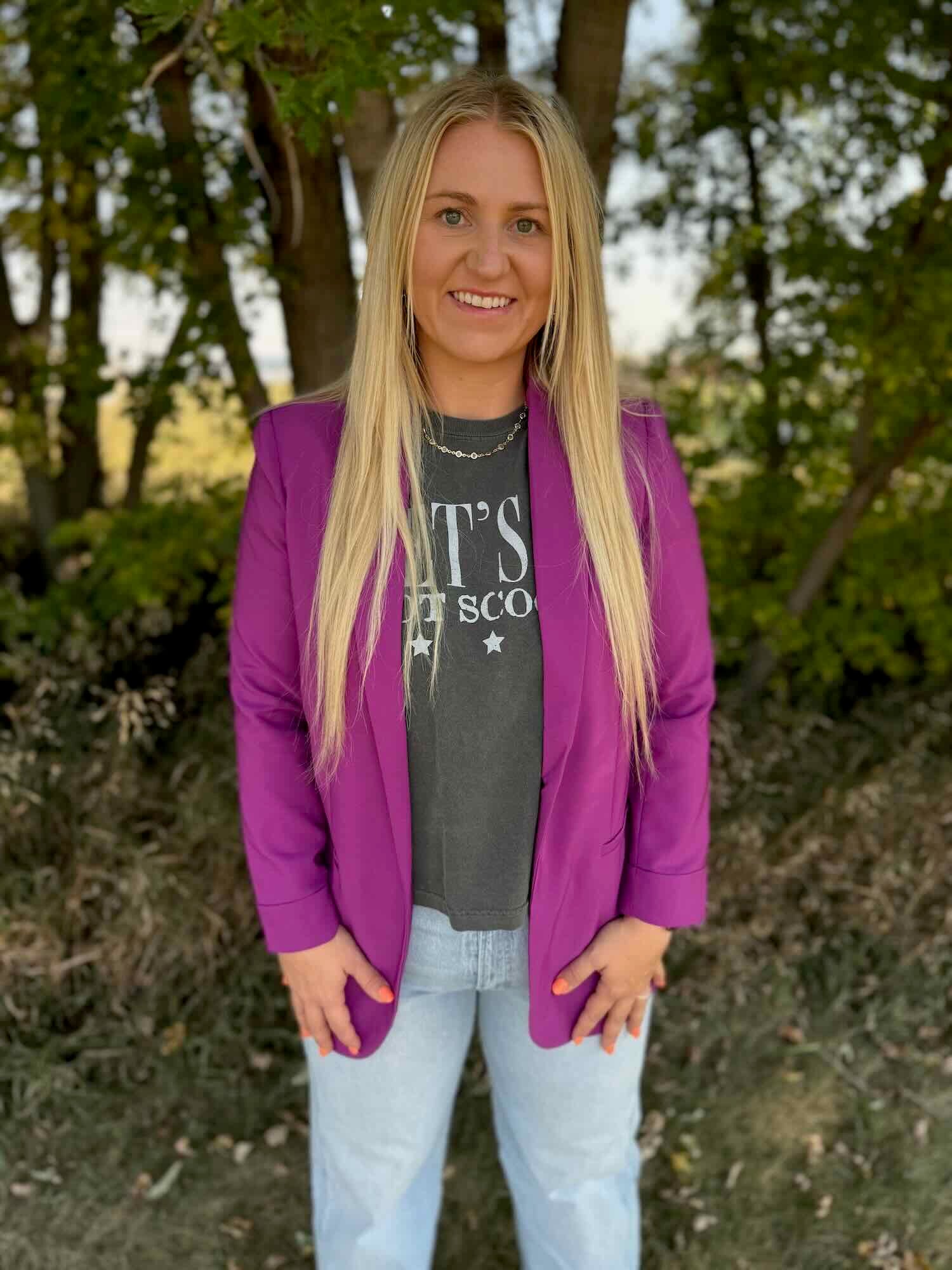 Blaze Blazer Purple