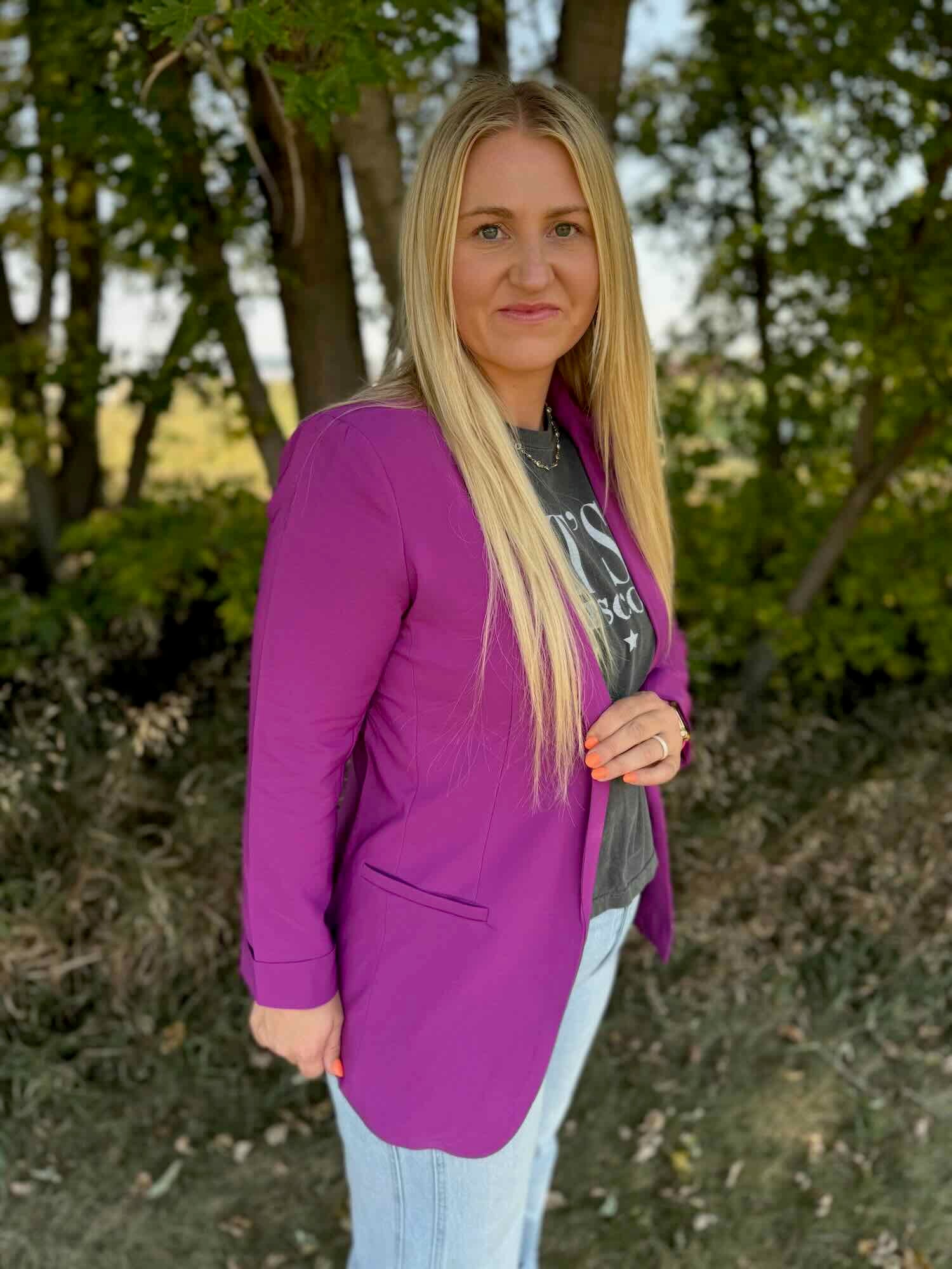 Blaze Blazer Purple