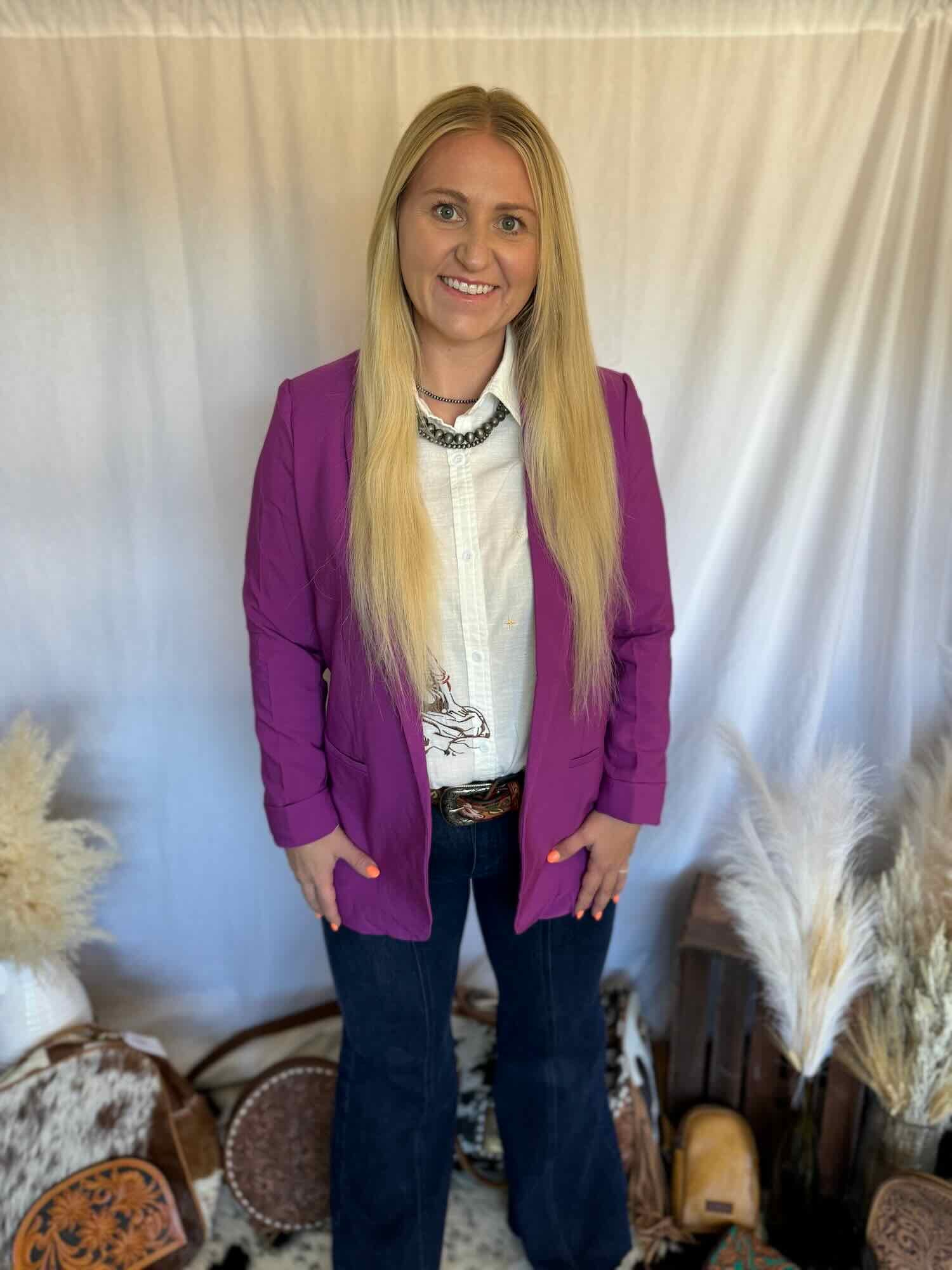 Blaze Blazer Purple