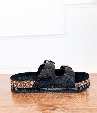 Morgana Western Sandal in Black