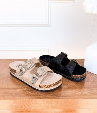 Morgana Western Sandal in Cream