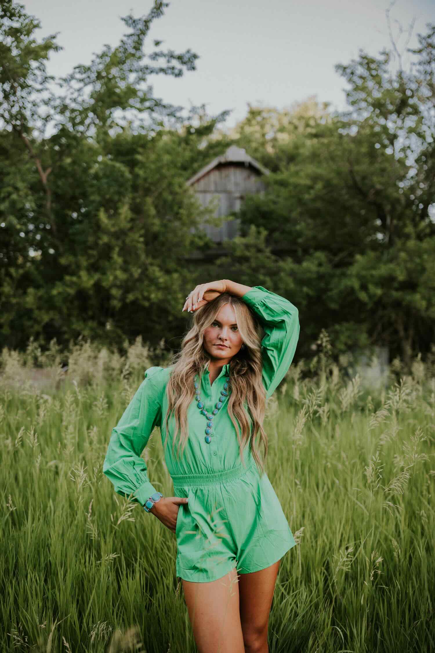 Betsy Bubble Sleeved Romper