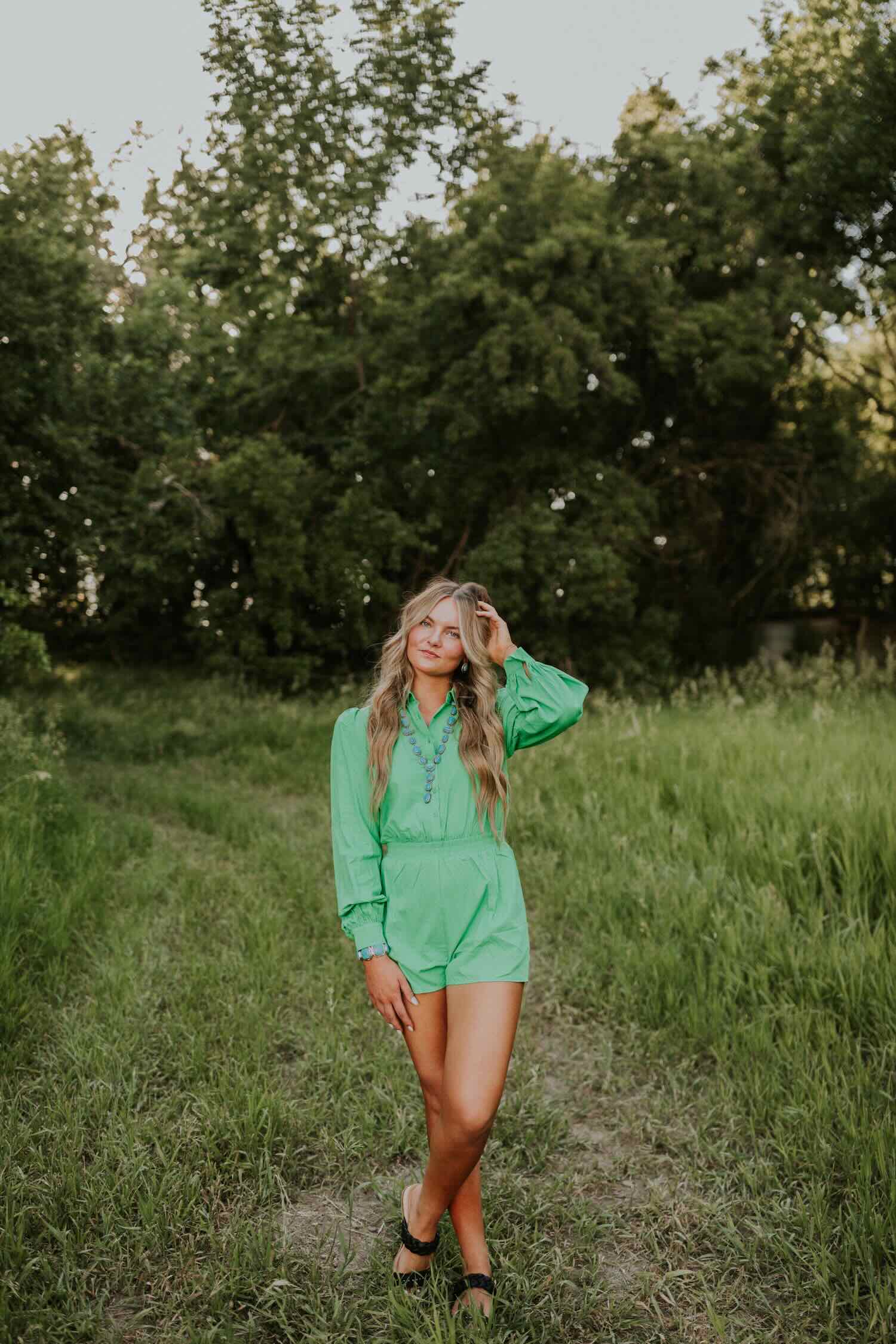 Betsy Bubble Sleeved Romper