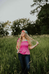 Lacy Lace Peplum Top