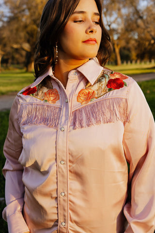 Pale Pink Button Up