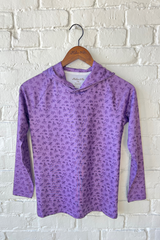 Diesel Drip in Purple Kids Performance Hoodie