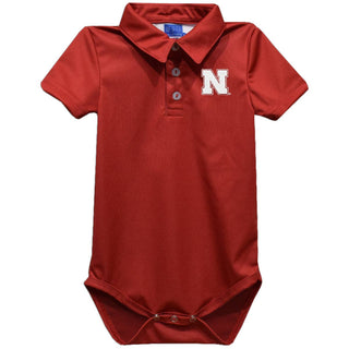 Nebraska Red Polo Onesie