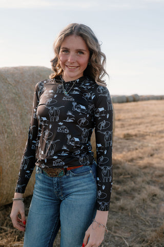 It's About to Get Western Kids Performance Hoodie