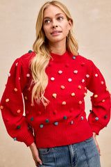 Christmas Pom Sweater