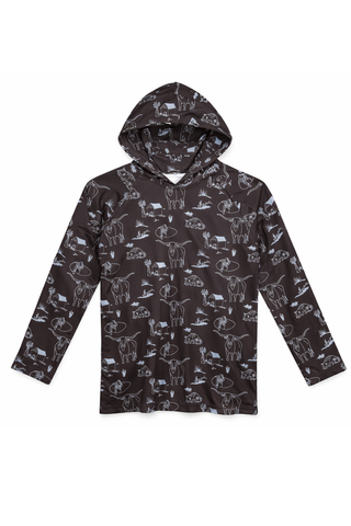 It's About to Get Western Kids Performance Hoodie