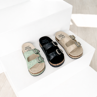Morgana Western Sandal in Black