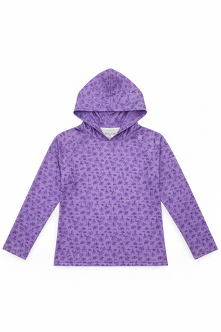 Diesel Drip in Purple Kids Performance Hoodie