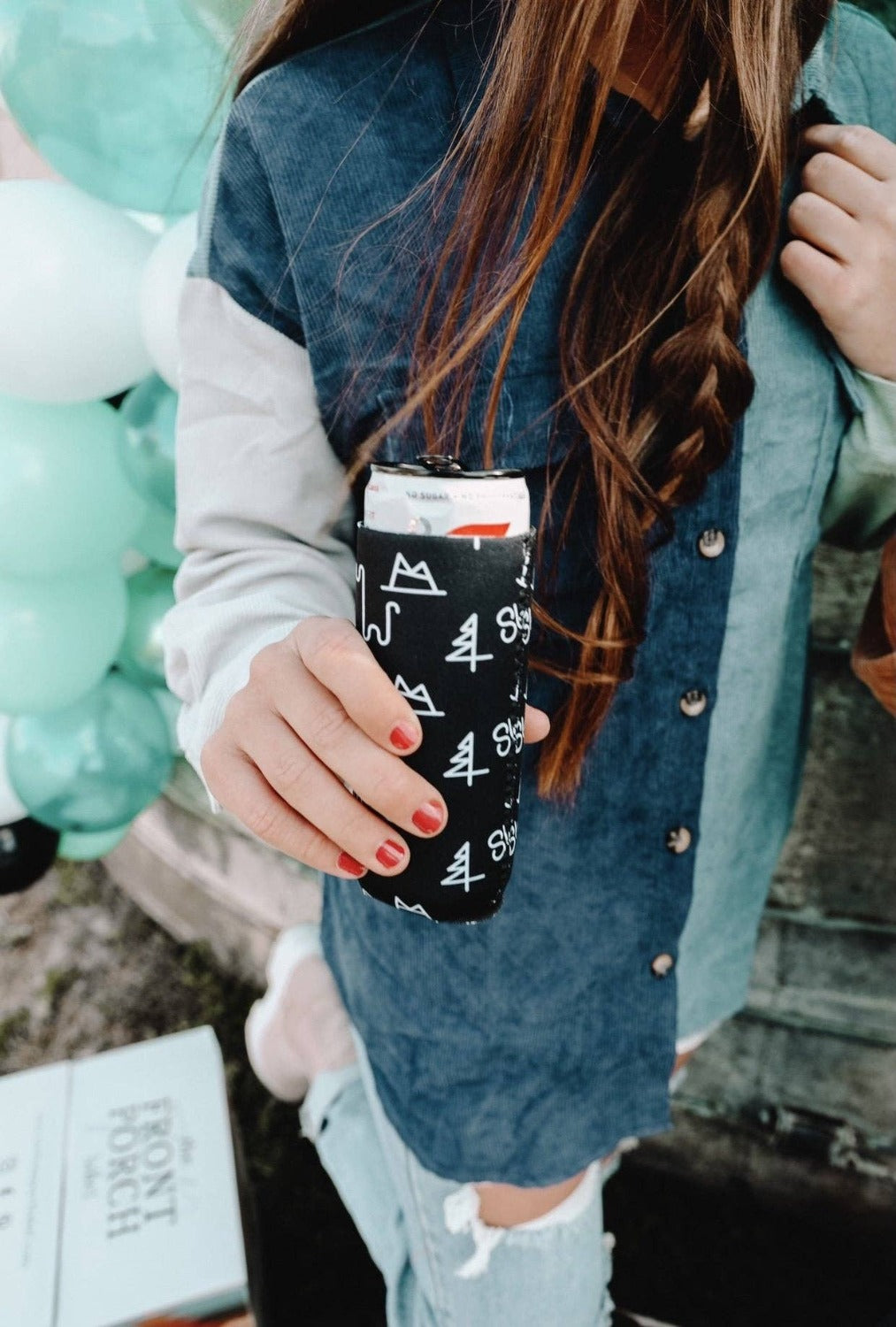 The Front Porch Label - Black Brandin' Tall Coozie 2-Pack The Front Porch Label